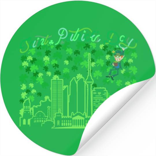 Saint Patrick's Day Berlin Germany Stickers