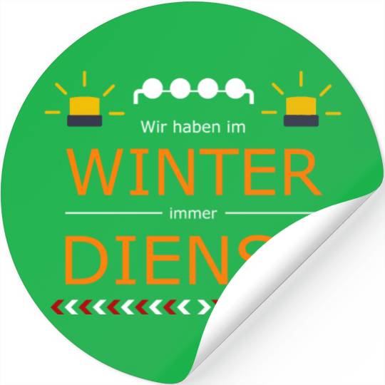 Winter Service Stickers