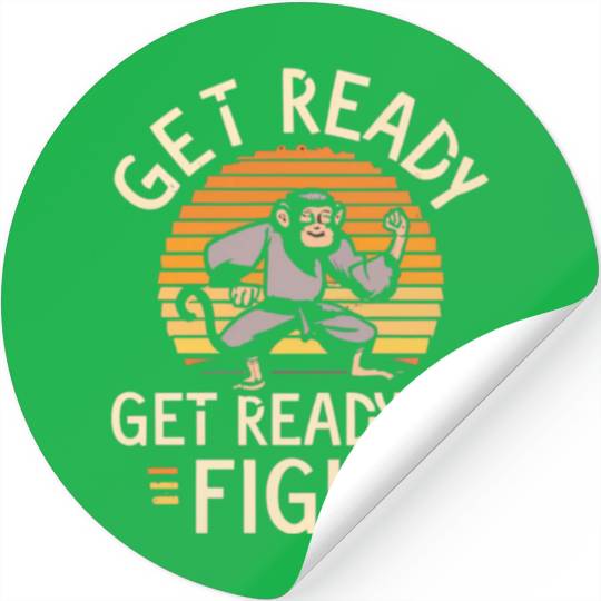 Kung Fu monkey Stickers