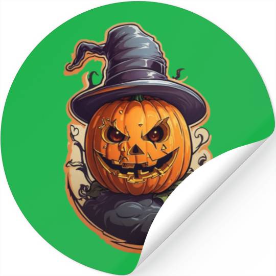 Happy Halloween Pumpkins 22 Stickers