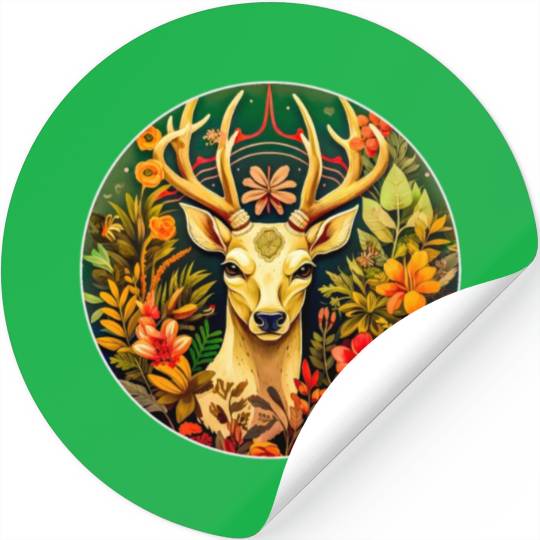 Deer face Stickers