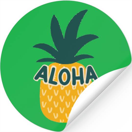 Aloha Pineapple Stickers