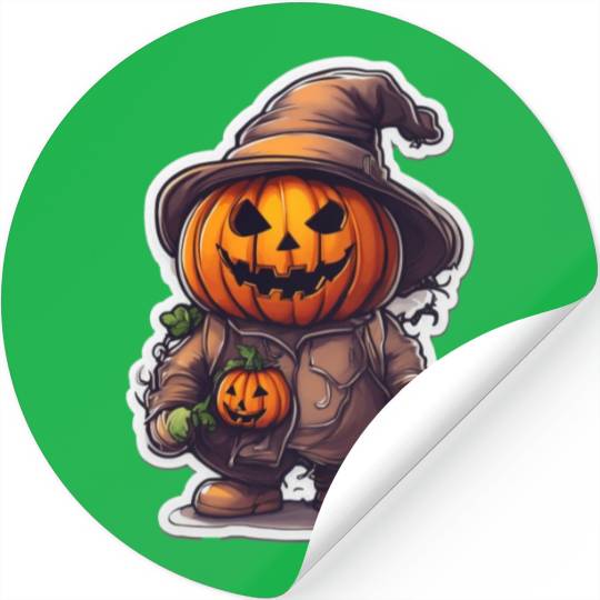 Happy Halloween Pumpkins 33 Stickers