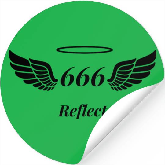 Angel Number 666 Reflect Stickers