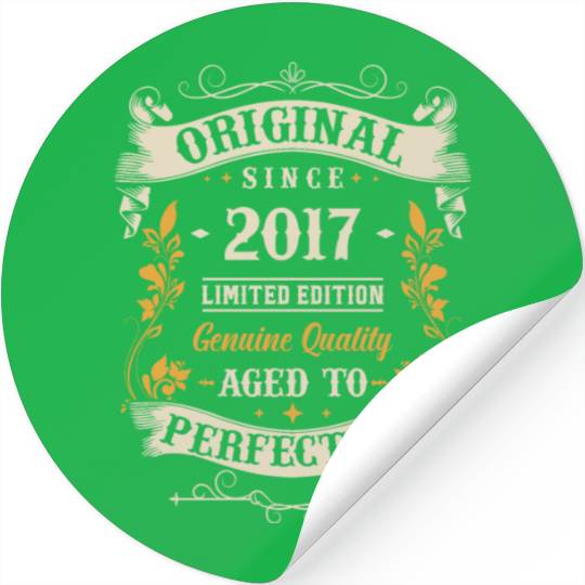 Retro 6th Birthday Present Stickers