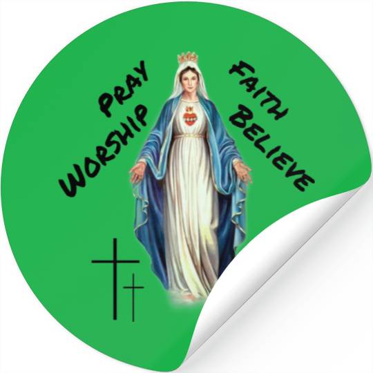 Virgin mary Stickers