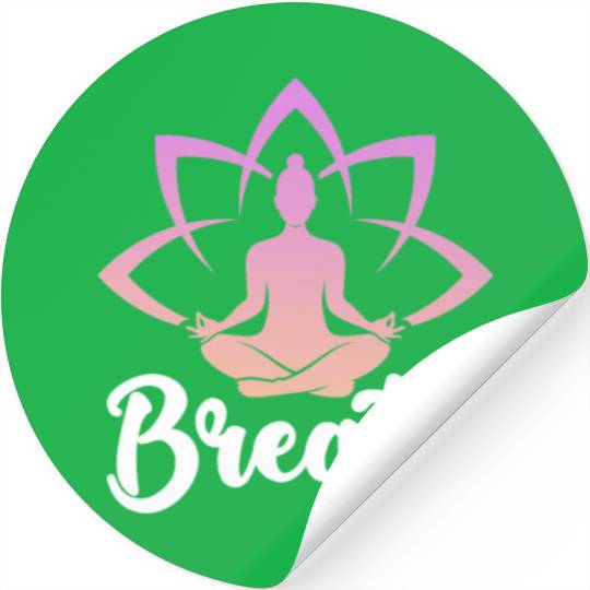 Breath Yoga Meditation Stickers