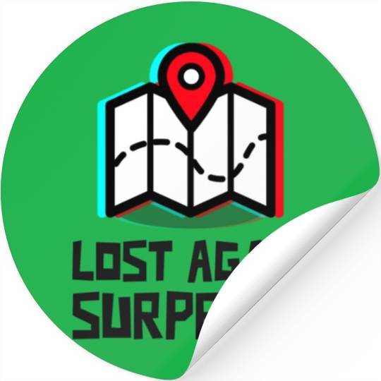 Lost again surprise Stickers