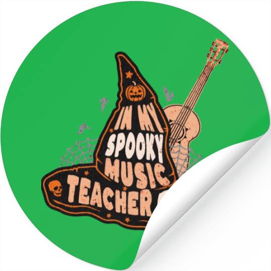 In My Spooky Music Teacher Era Witch Stickers