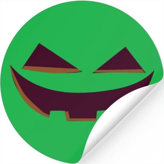 Halloween face in blood Red 3d Stickers