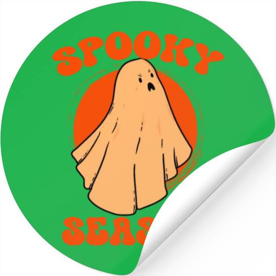 Retro VIntage Halloween Costume Spooky Season Men Stickers