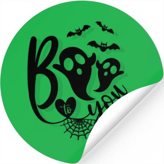 Embroidered Ghost Dogs Trick or Treat Halloween Sw Stickers