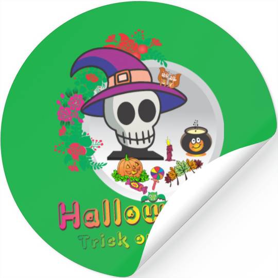 Halloween Trick or Treat Stickers