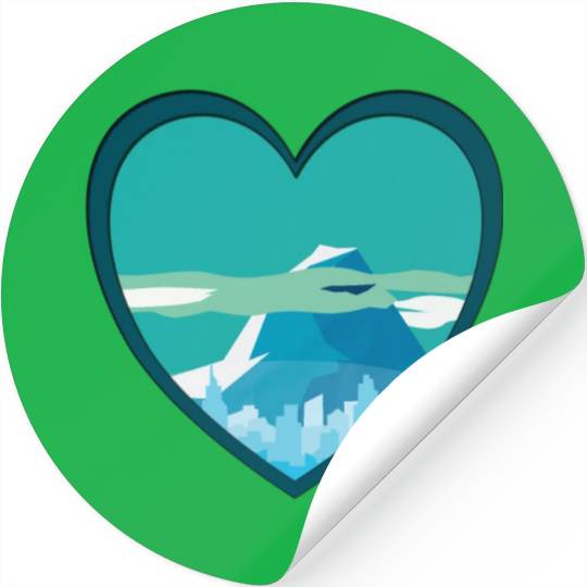 Blue mountain Stickers