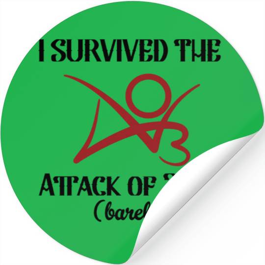 I Survived The AO3 Attack of 2023 barely Stickers