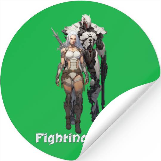 Fighting Mech (Silver Unit) Stickers