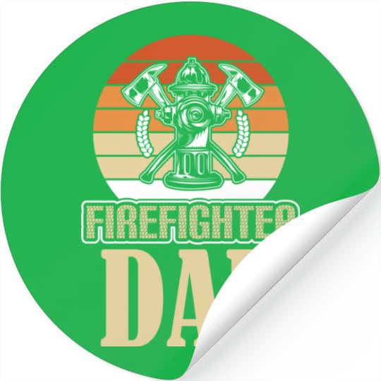 FIREFIGHTER DAD Stickers