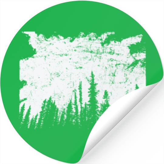 Forest at Night Nature Leaves Environment Stickers