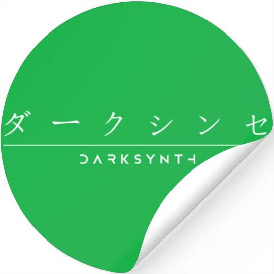 Darksynth ' Japanese Characters Stickers