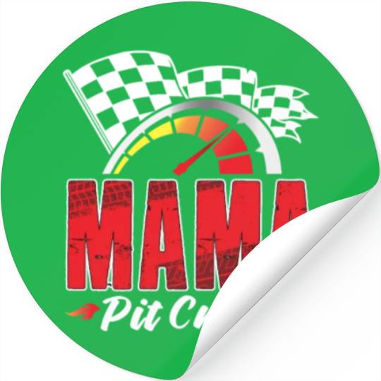 Mama Pit Crew Stickers