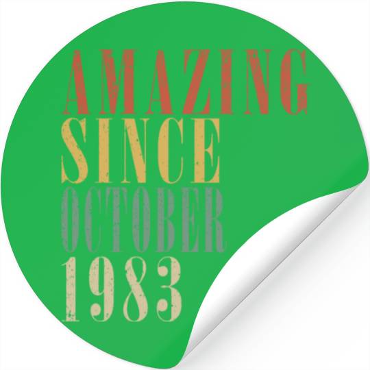 october 1983 Anniversary october 1983 october Stickers
