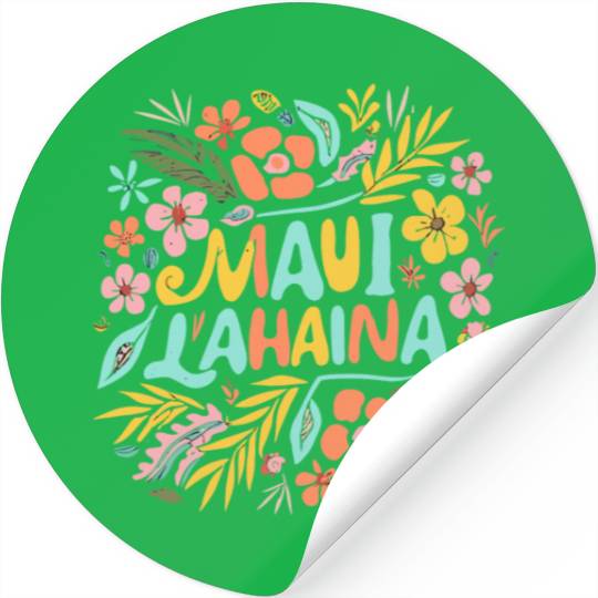 Maui Strong Lahaina Flower floral Stickers