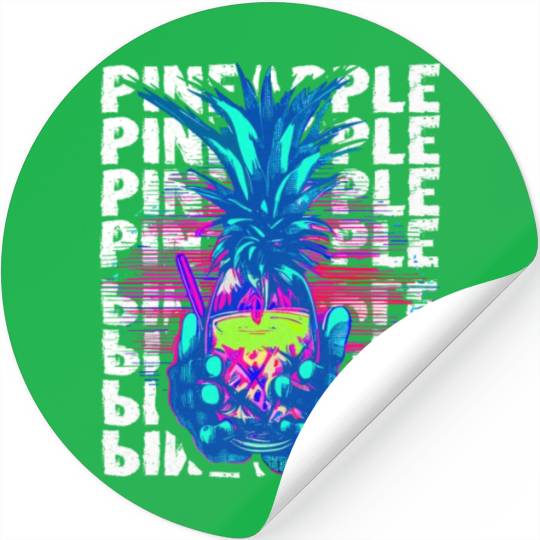 Pineapple Illustration Stickers
