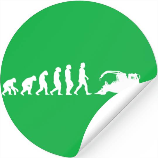 Snow groomer Evolution snow vehicles ski slope Stickers