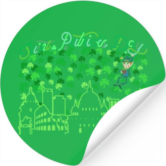 Saint Patrick's Day Rome Italy Stickers