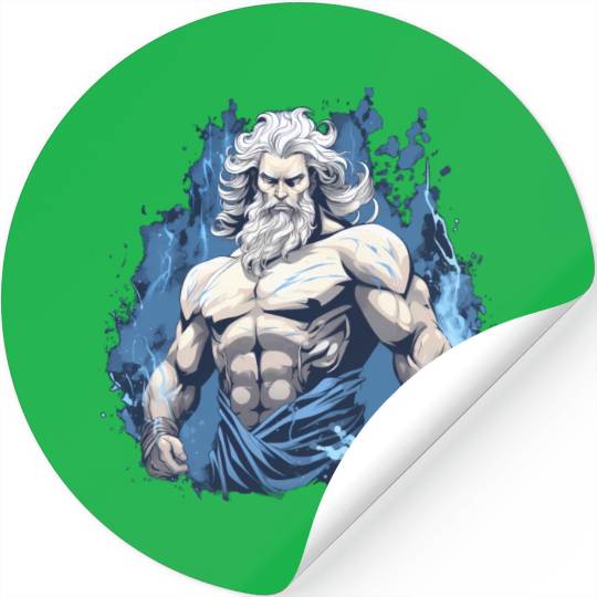 Zeus' Thunderbolt: Godly Gym Dominance Stickers