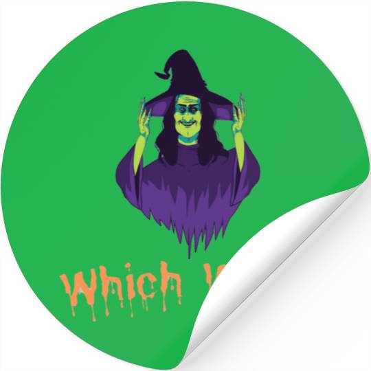 Which Witch Stickers - Funny Halloween vaction