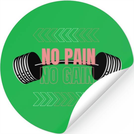 No Pain No Gain Femme by Pandido Stickers