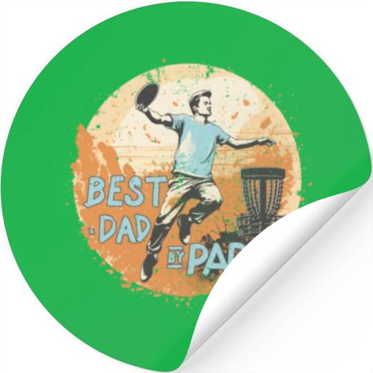 Disc-Golf-Player Disc-Golfing Game Father's Day Stickers