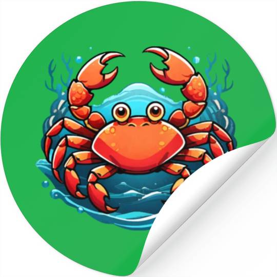 funny crab Stickers