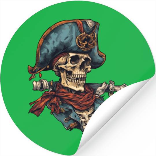 Dead Pirate / Skull / Skeleton / Captain / Hut Stickers