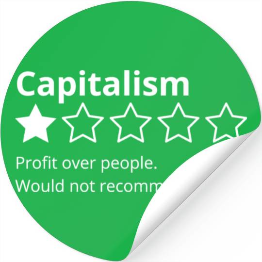 Capitalism Review Stickers