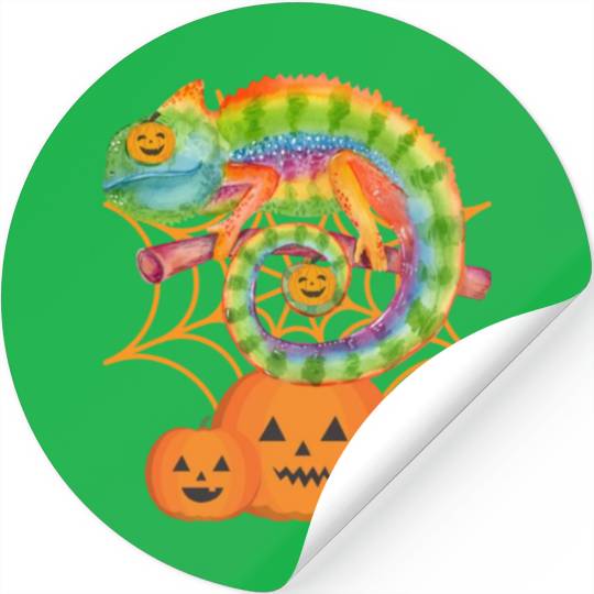 halloween Chameleon Stickers