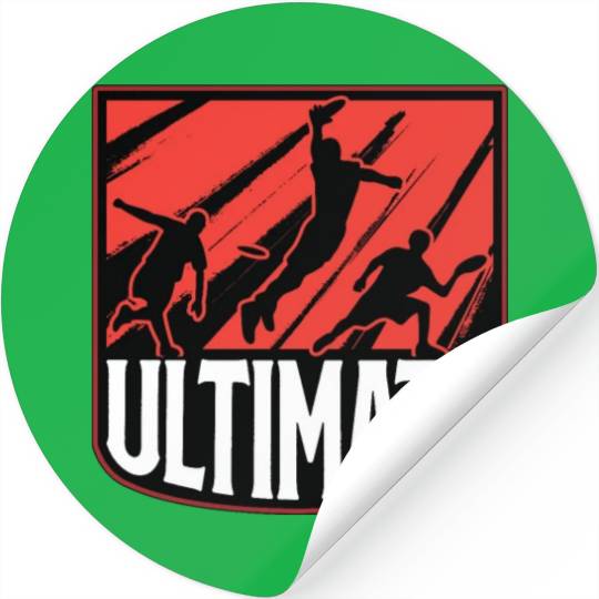 Flying Disc Ultimate Frisbee Player Disc Golfing Stickers