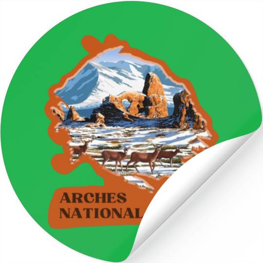 Arches National Park Stickers Stickers