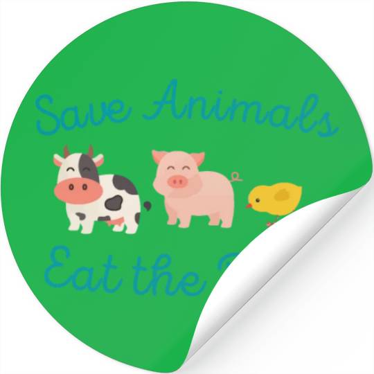 Save Animals Eat the Rich Stickers