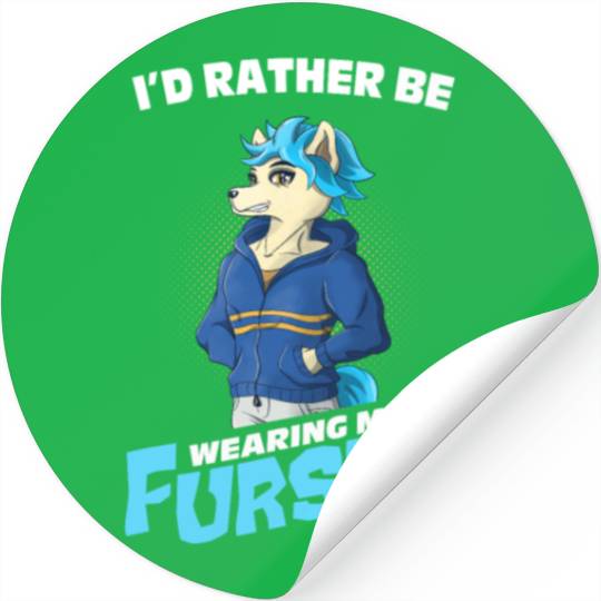 Fursuit Manga Anime Furry Cosplay Fandom Stickers