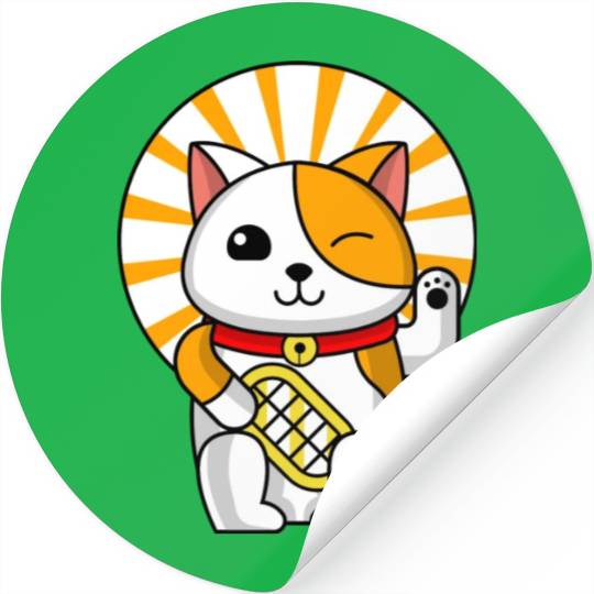 Blinking Cat Funny Cat Lover Stickers