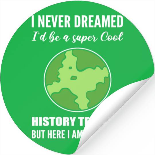 Cool History Teacher Novelist Gift Stickers