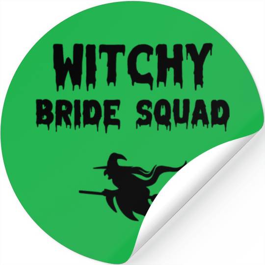 Witchy Bride Squad Stickers