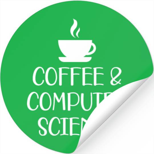 Coffee and Computer Science Stickers