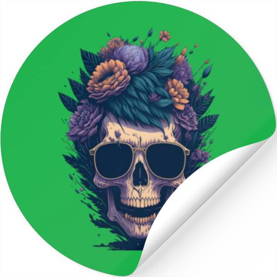 Floral Skull | C15 Stickers