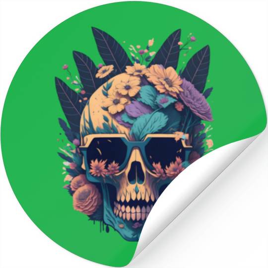 Floral Skull | C18 Stickers