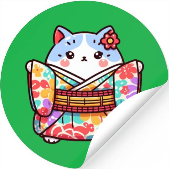 Japanese cat or Neko Stickers