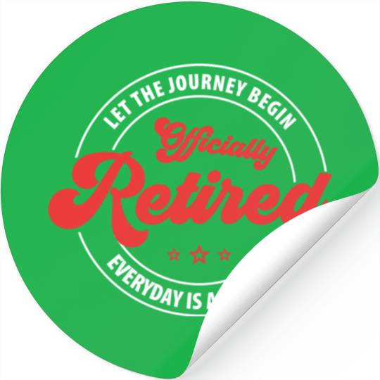 Officially Retired nurse Stickers