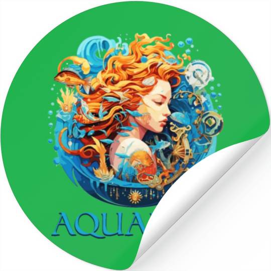 Embrace Your Aquarius Identity: Aquarius Pride Stickers
